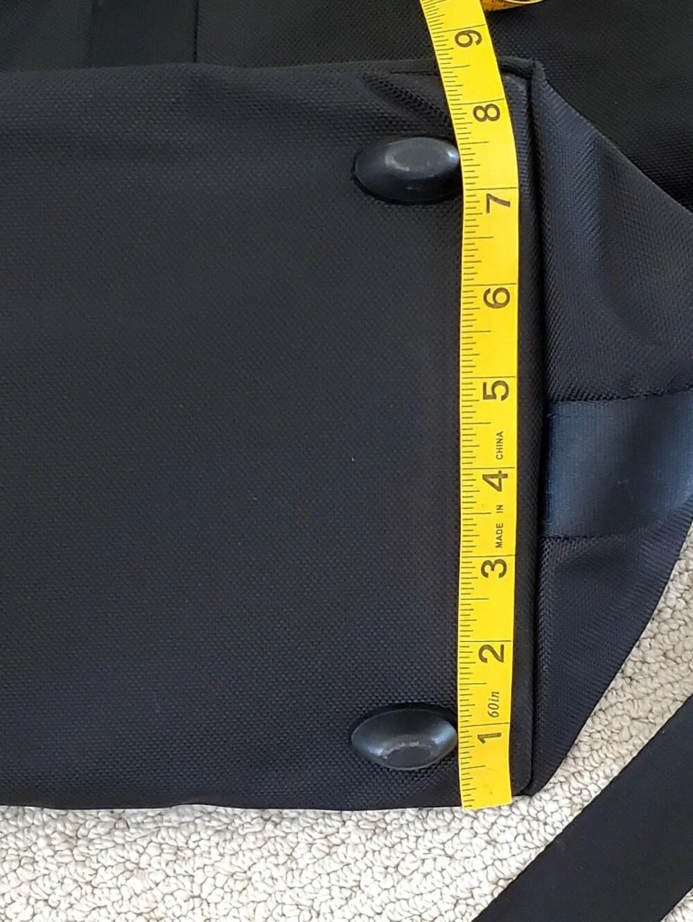 Tumi Alpha 2 Series Black Ballistic Nylon Snap Side Expanding Travel Duffle Bag